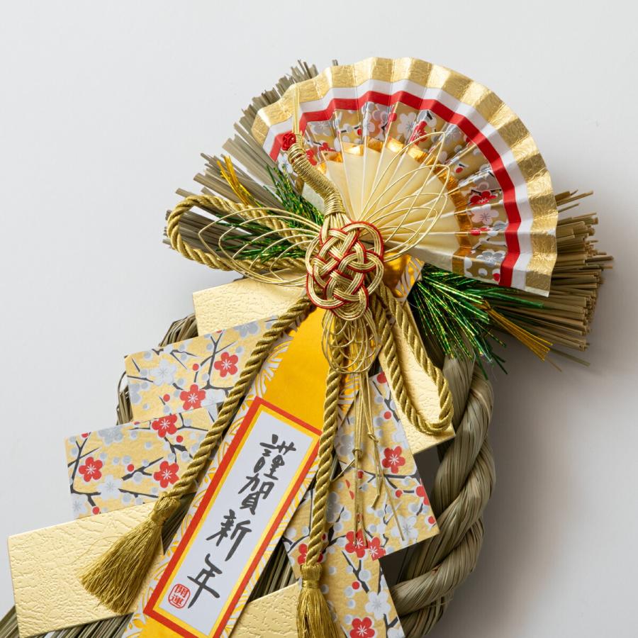 秀〆（HIDESHIME） 正月飾り しめ飾り 玄関飾り リース （金寿
