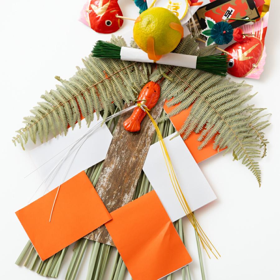 秀〆（HIDESHIME） 正月飾り 玄関 玉飾り 3寸玉 伝統 扇 自宅用 会社