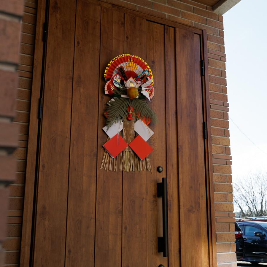 特大サイズ・店舗・玄関・正月飾り 秀〆（HIDESHIME） 国産 日本製 正月飾り 玄関 玉飾り 尺玉 伝統 扇