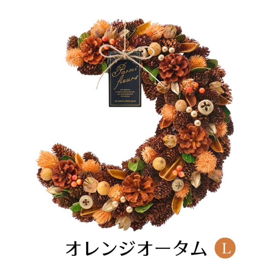 秀〆（HIDESHIME） リース 秋 冬 オータム ドライフラワー Lサイズ M