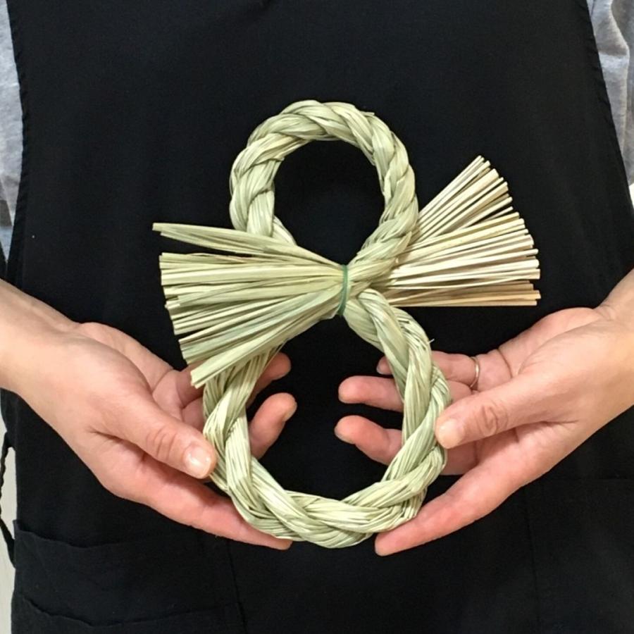 しめ縄 リース 土台 アレンジ ハンドメイド 材料 縦 25cm 藁