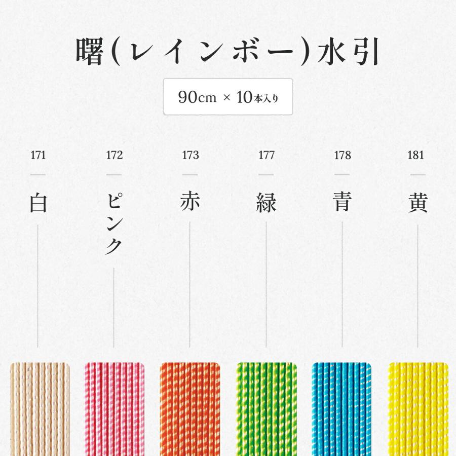 秀〆（HIDESHIME） 水引 材料 曙 90cm×10本 ゴールド 金 金銀 水引き
