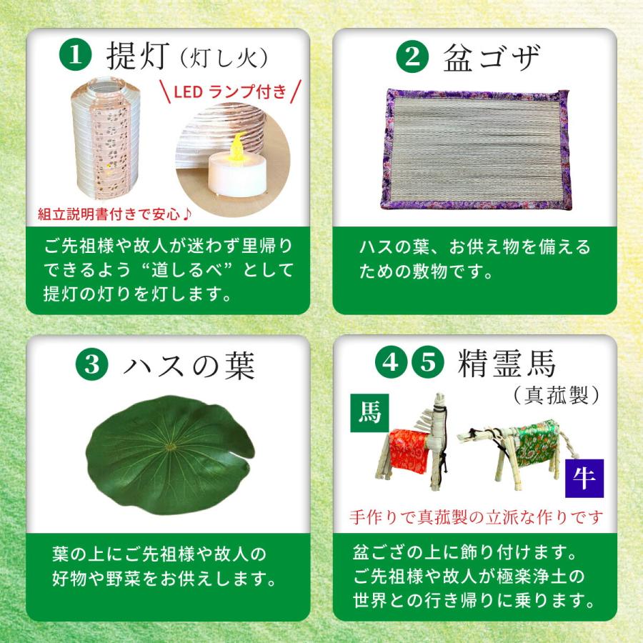 秀〆（HIDESHIME） 初盆セット 新盆セット お盆飾り セット ミニ 【盆
