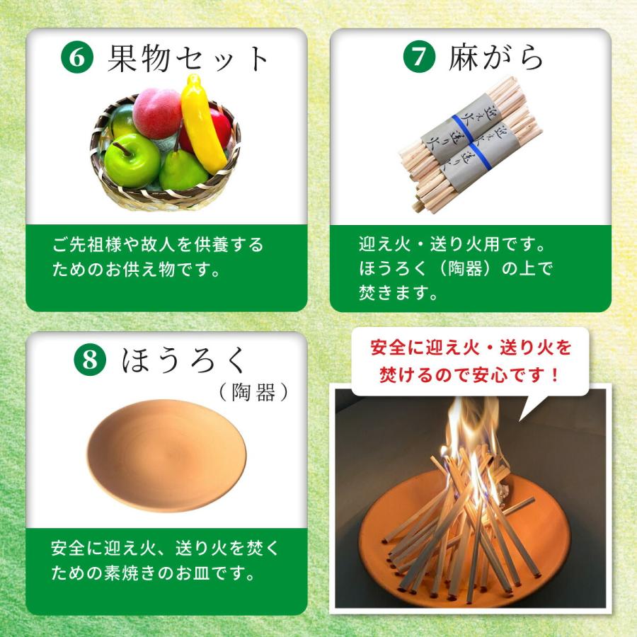 秀〆（HIDESHIME） 初盆セット 新盆セット お盆飾り セット ミニ 【盆