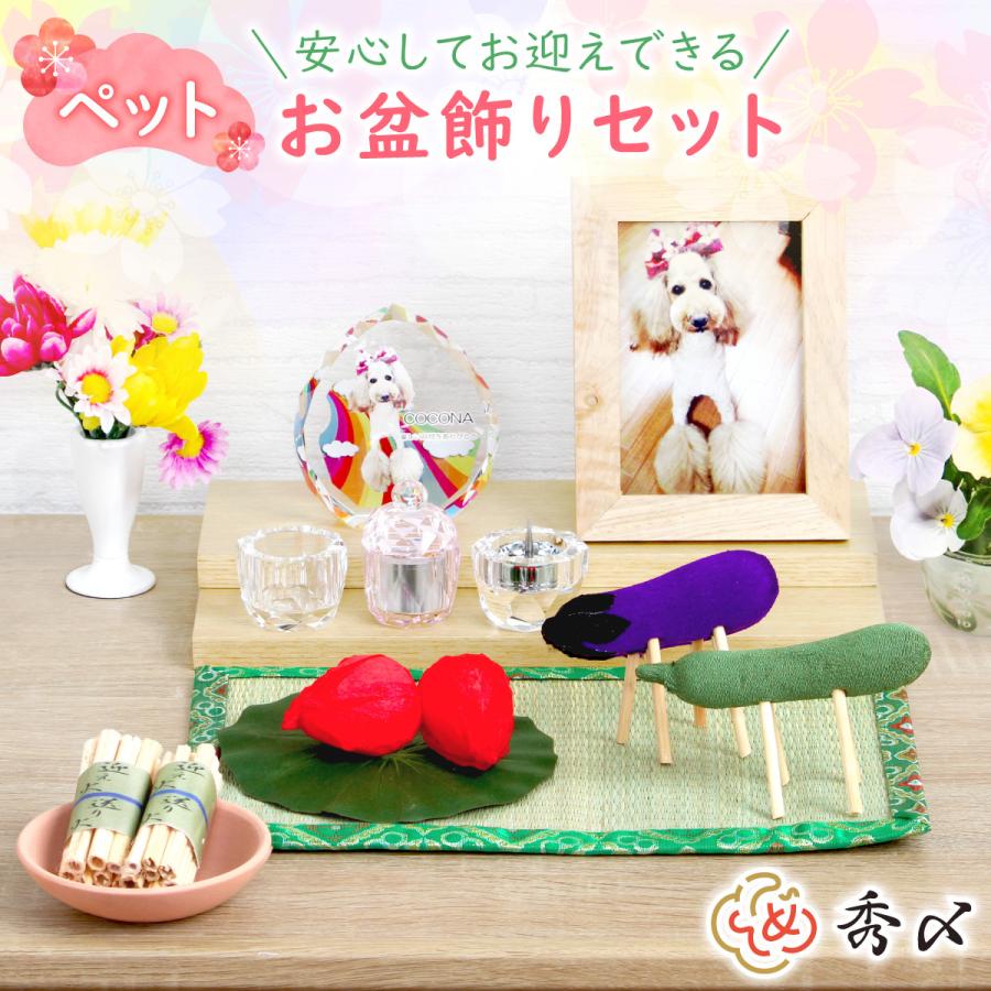 秀〆（HIDESHIME） お盆 お供え お盆飾り ペット ちりめん セット ミニ