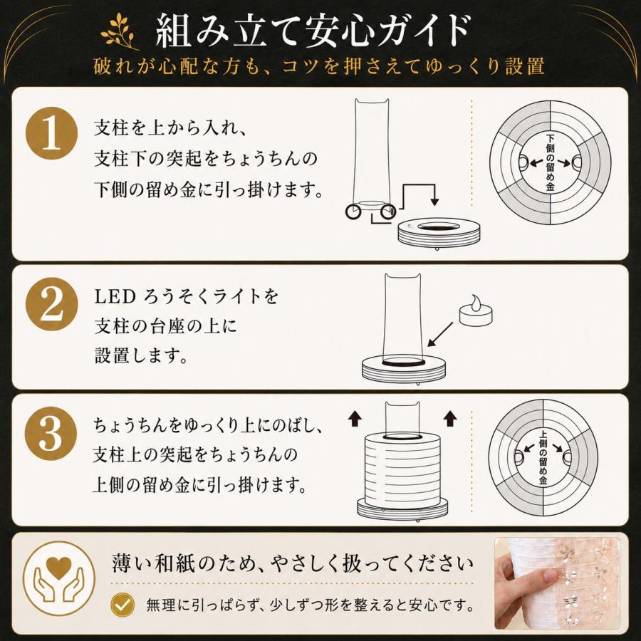 秀〆（HIDESHIME） 初盆 新盆 盆提灯 ミニ コンパクト コードレス
