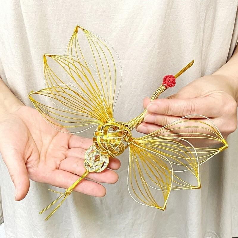 秀〆（HIDESHIME） 水引 材料 鶴 ツル 2号 パーツ 素材 ハンドメイド
