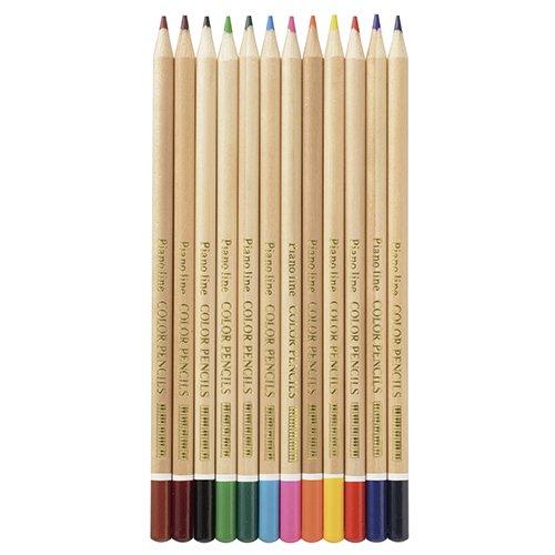 Piano line 色鉛筆12色,音楽レッスン,ピアノ発表会プレゼント | 