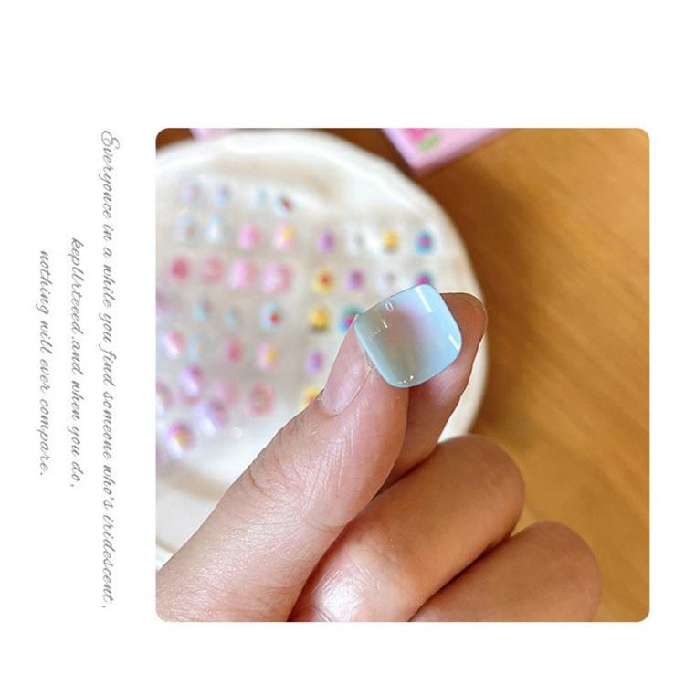 貼るだけ ブルー キッズ ネイルシール ネイル ネイルチップ 子供用