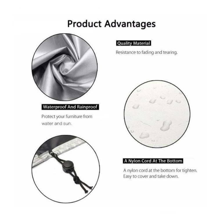 ソファカバー 屋外家具カバー 梅雨対応 大型防水 四季通用 大型パティオカバー 多機能 屋外 防水 210D 家具カバー 防塵カバー テーブル 椅子 |  | 12