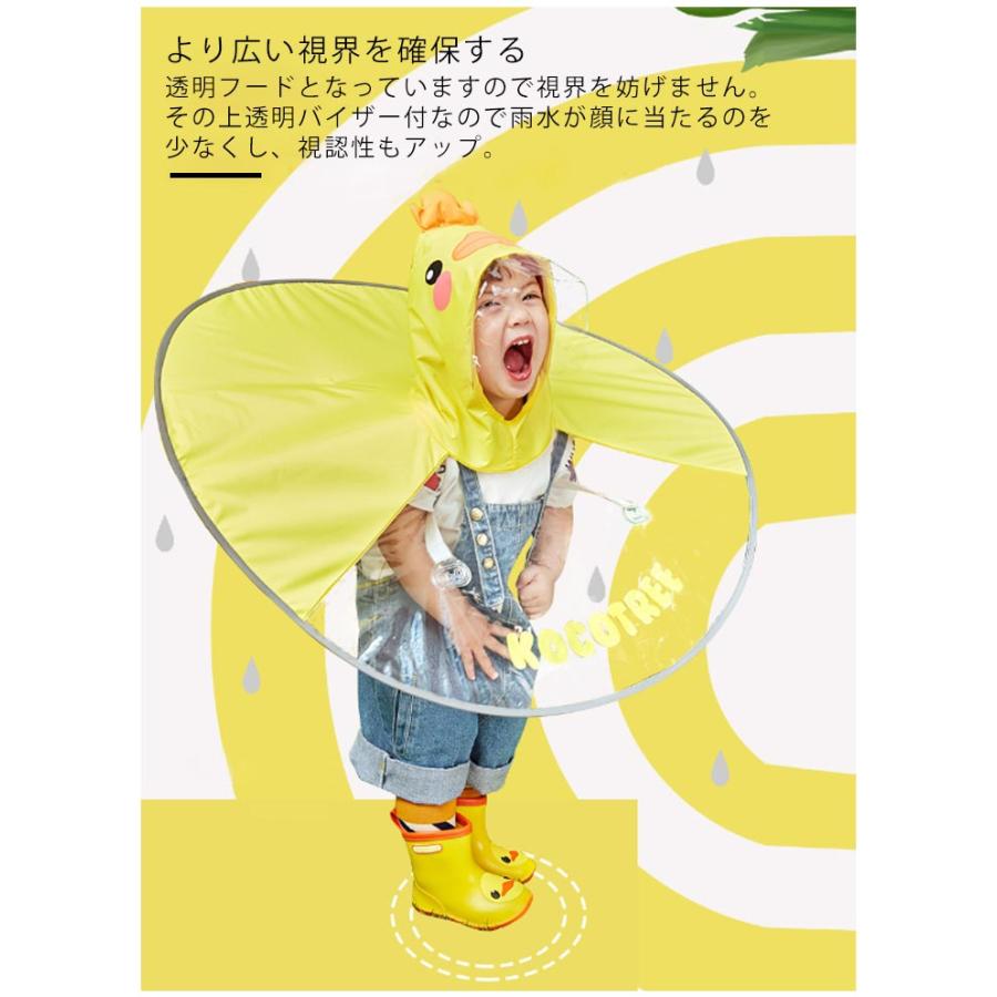 入園グッズ 子供 レインコート カッパ アヒル うさぎ 可愛い レイン