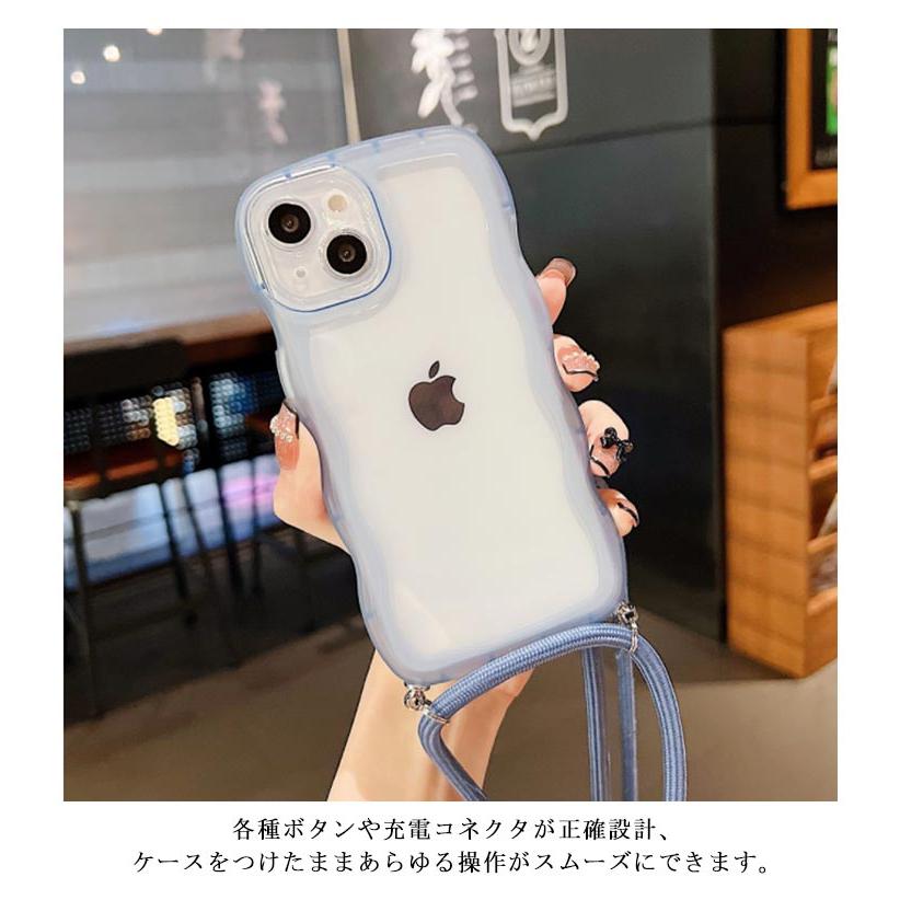 iPhone15 ケース iPhone 15 Plus 15 Pro Max ケース クリア ケース スマホショルダー iPhone ケース クリア｜okfcd｜16