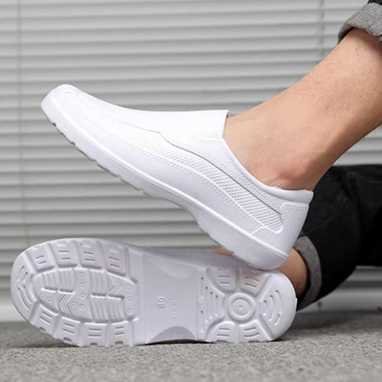 コックシューズ レディース メンズ 厨房靴 作業靴 超軽量 業務シューズ 滑りにくい ブラック ホワイト 耐水 耐油 撥水 飲食店 キッチン 業務用 |  | 02