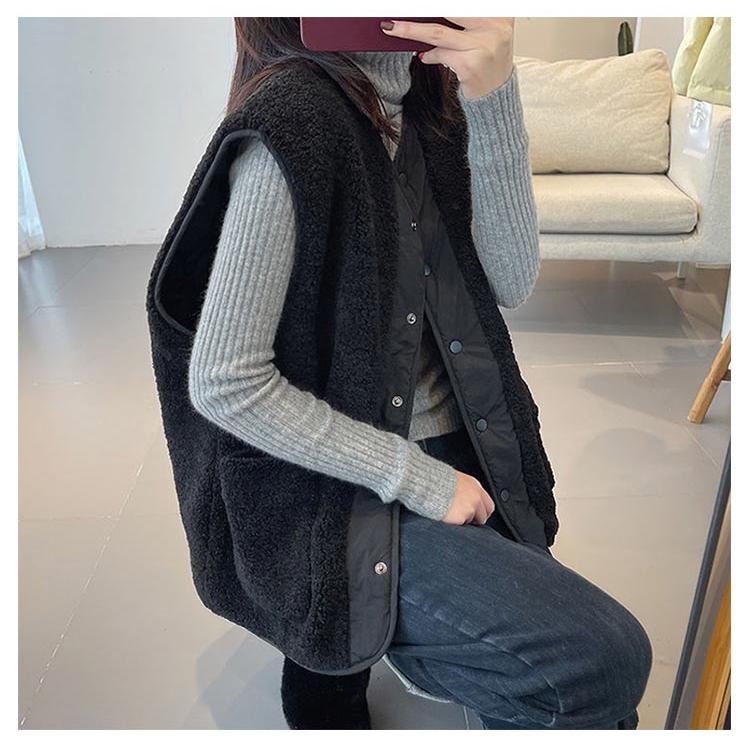 キルティングベスト リバーシブル ボアベスト レディース 中綿ベスト もこもこ ふわふわ ボア ベスト ショート丈 キルト キルティング ジャケット |  | 13