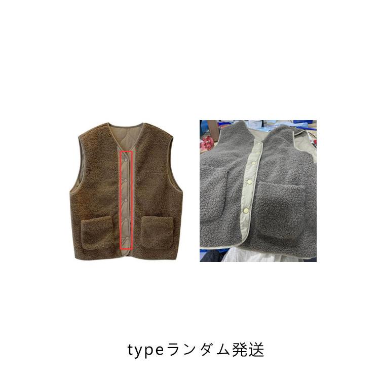 キルティングベスト リバーシブル ボアベスト レディース 中綿ベスト