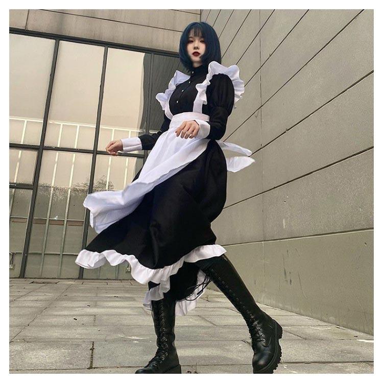 ハロウィン メイド コスプレ メイド服 メンズ レディース かわいい