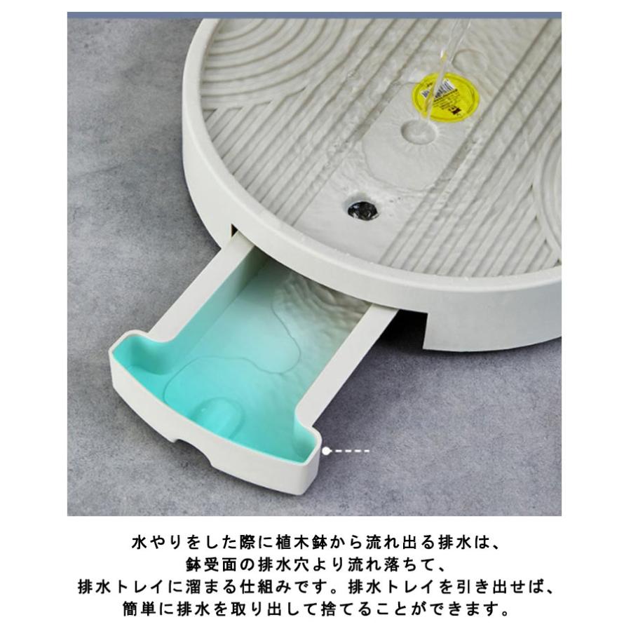 キャスター付き 鉢置きスタンド 鉢台 鉢置き 静音キャスター 鉢受台 鉢置台 排水トレー付き 鉢皿 受け皿 受皿 台車 植木鉢台 鉢植え台 プランター |  | 11