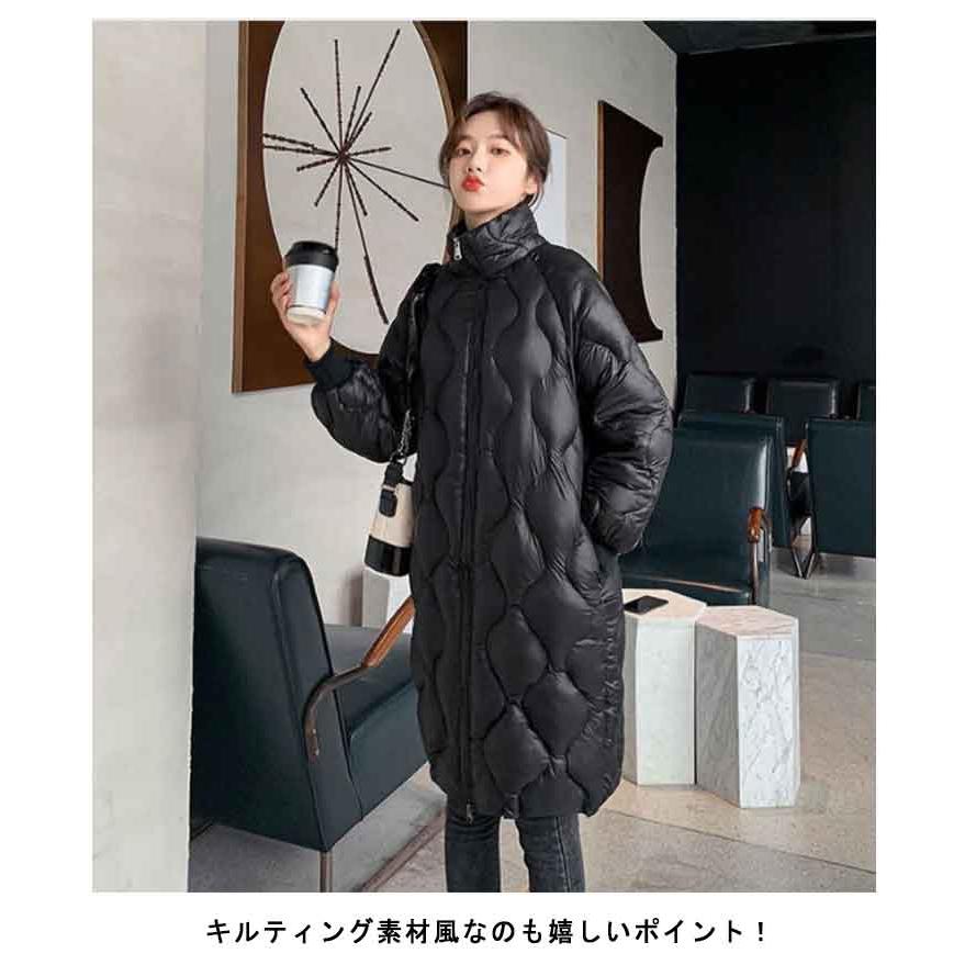 中綿コート ロングコート レディース セール 厚手 ハイネック 暖かい