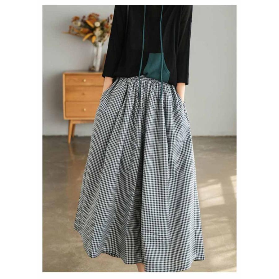 8分丈 フレアパンツ ワイドパンツ チェック柄 ガウチョパンツ