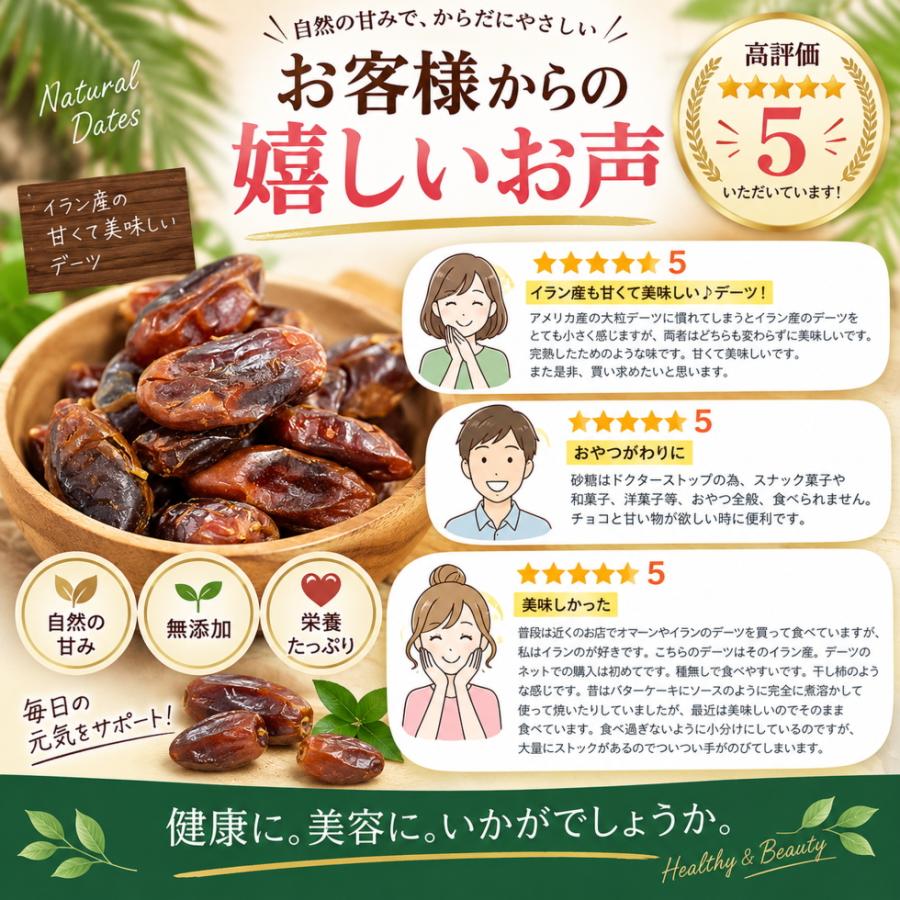 食品 ドライデーツ 大容量 700g×5 イラン産