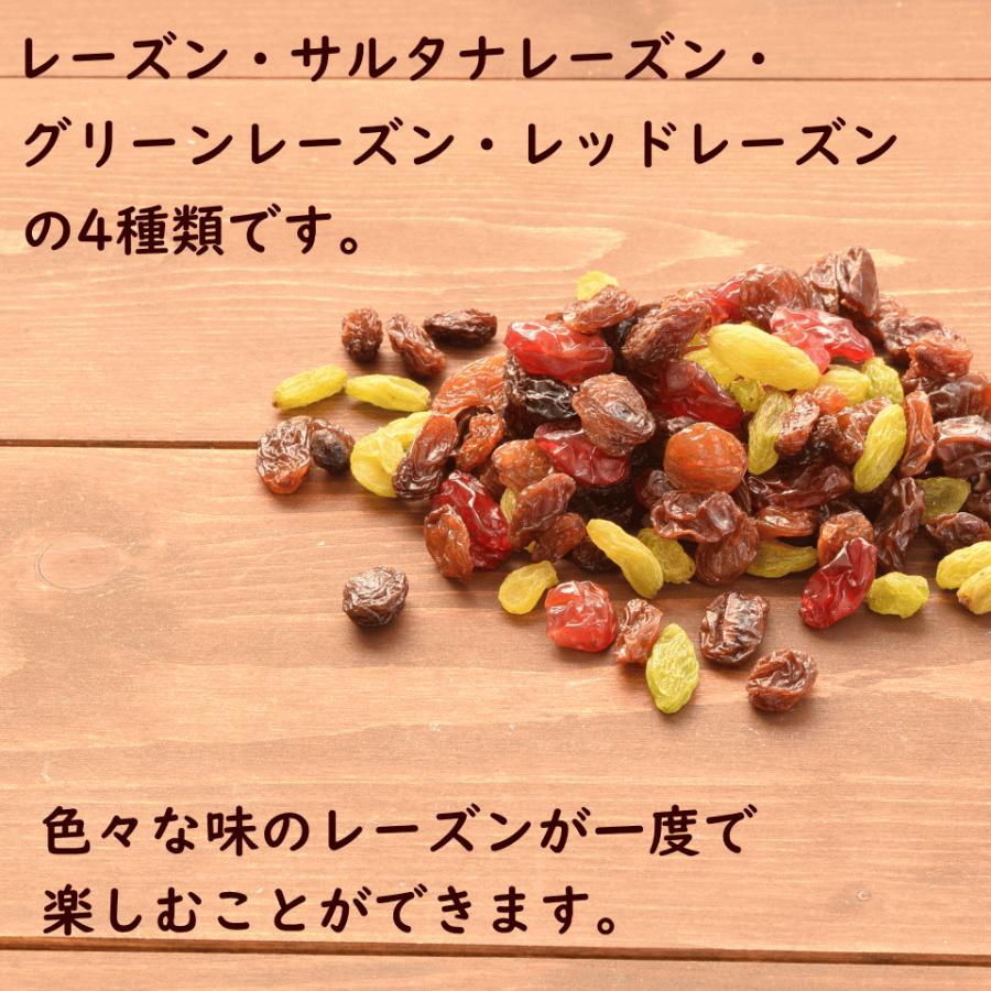 ドライフルーツ ミックスレーズン 1kg(500g×2) 4種 (レーズ …