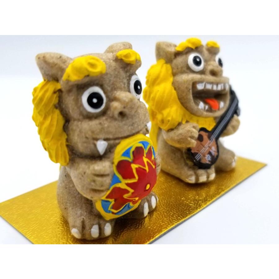 メーカー直売 沖縄 お土産 シーサー 三線花笠シーサー 黄色 置物 魔除け 雑貨 かわいい おしゃれ かっこいい 限定 沖縄土産 沖縄お土産 Www Gaviao Ba Gov Br
