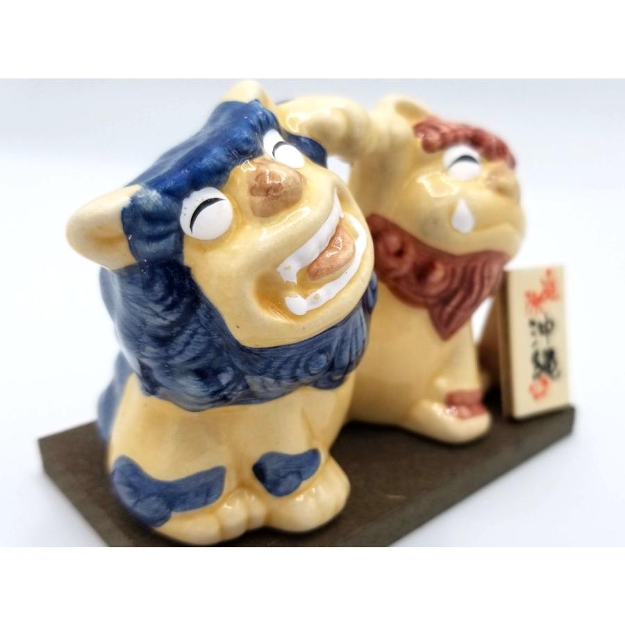 沖縄 お土産 シーサー 仲良しハートシーサー 小 置物 魔除け 雑貨 かわいい おしゃれ かっこいい 限定 沖縄土産 沖縄お土産 Heartseesaa S オキアジ 通販 Yahoo ショッピング