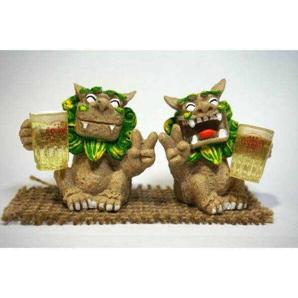 沖縄 お土産 オリオンビール シーサー 大 緑 グッズ 置物 魔除け 雑貨 かわいい おしゃれ かっこいい 限定 沖縄土産 沖縄お土産 Orion Shisa Gl オキアジ 通販 Yahoo ショッピング