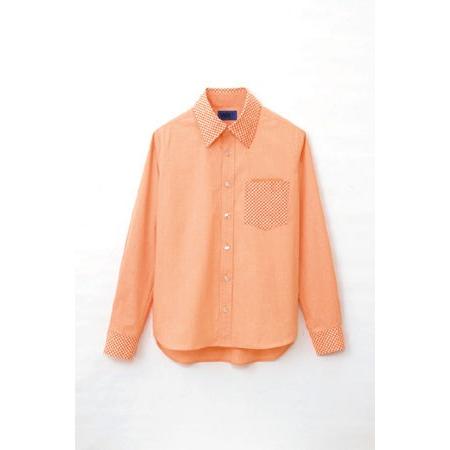 ＷＳＰ　63394 ユニセックス　小柄ギンガムチェック長袖シャツ　オレンジ | 