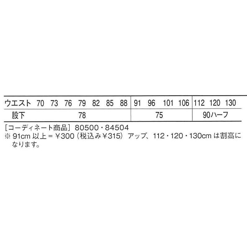 秋冬作業着 自重堂 80501 ツータックパンツ | 自重堂 | 02