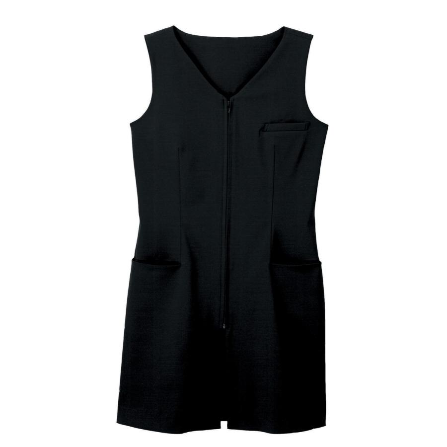 ハネクトーン ベスト風エプロン ブラック WP753-8 | 