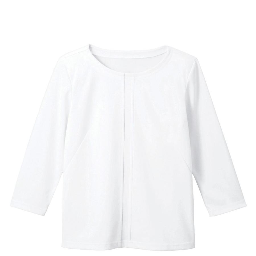 ハネクトーン 七分袖タックTシャツ 天竺 ホワイト WP364-17 | 