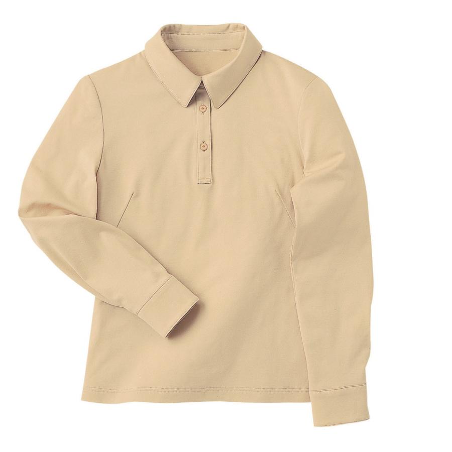 ハネクトーン 長袖きれいポロシャツ 天竺 ベージュ WP355-5 | 