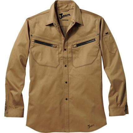 自重堂 Jawin 春夏作業着 56504 ストレッチ長袖シャツ | 自重堂 | 01