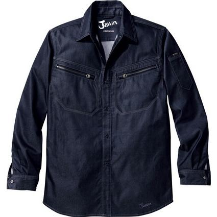 自重堂 Jawin 春夏作業着 56504 ストレッチ長袖シャツ | 自重堂 | 03