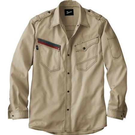 自重堂 Jawin 春夏作業着 55704 長袖シャツ | 自重堂 | 02