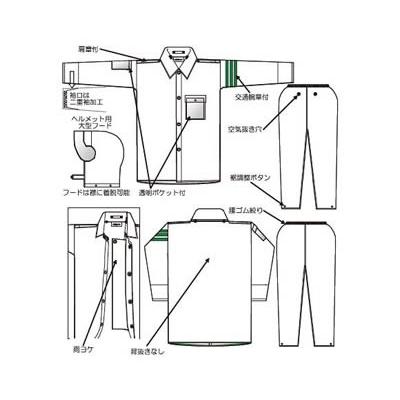 冨士ビニール レインウェア レインストーリー2830上下セット |  | 02