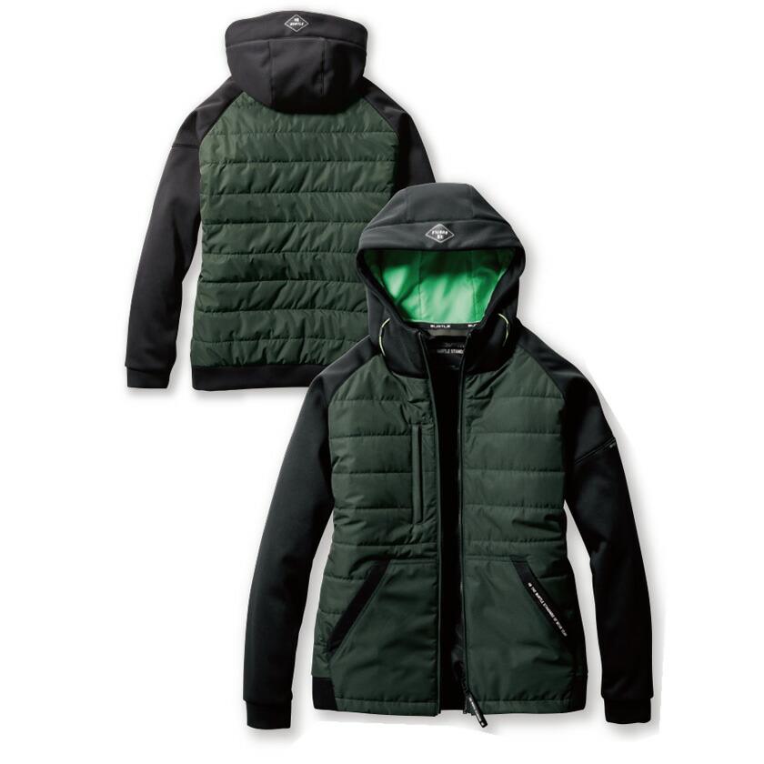 バートル 防寒フーディジャケット 3210 ストレッチ サーモクラフト電熱パッド装着対応 秋冬 BURTLE フード ユニセックス 男女兼用 2022 秋冬新作 新作 | BURTLE | 02