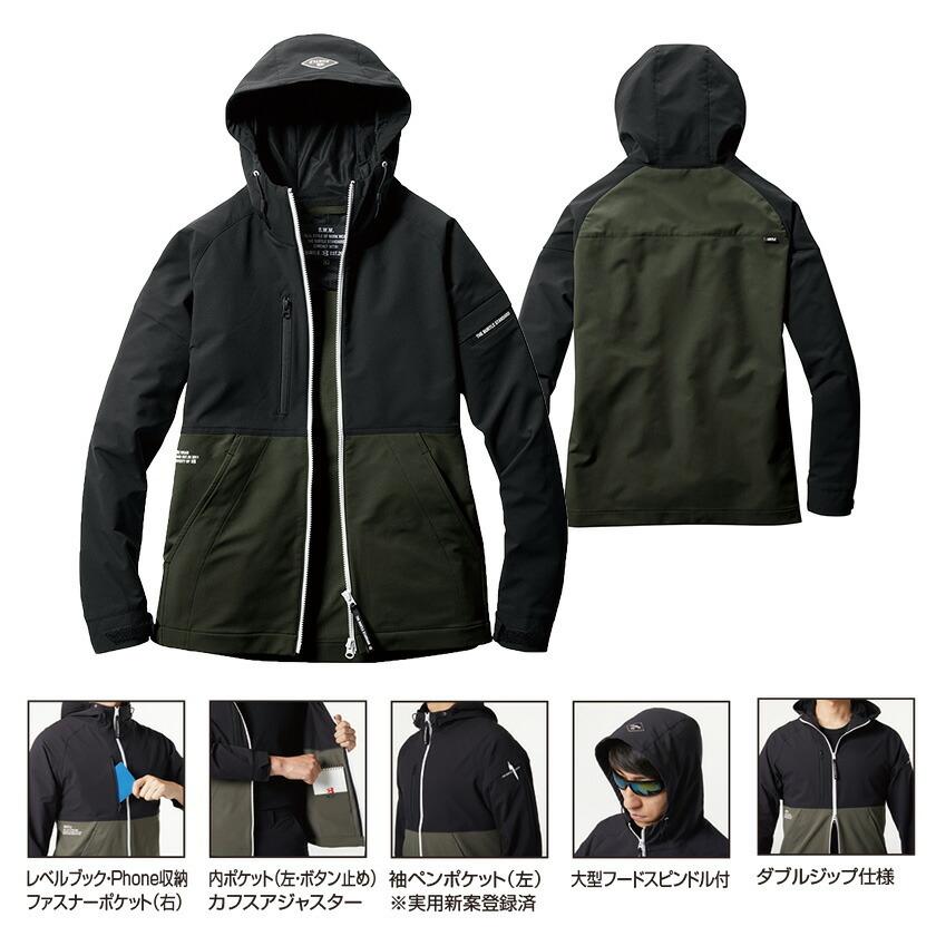 バートル フーディジャケット BURTLE ストレッチト クレイジーストレッチ 9505フーディジャケット ユニセックス 男女兼用 Limited バートル2021秋冬新作 | BURTLE | 02