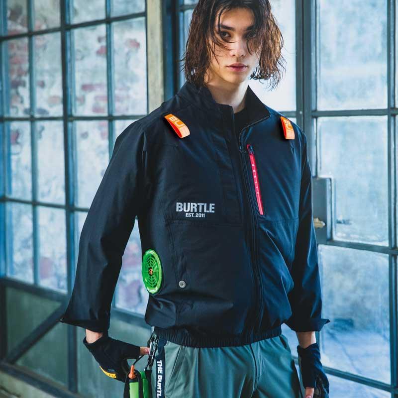 バートル  AC2001 エアークラフトブルゾン 単品 両脇サイドファン  バートル 2023春夏ファン付作業服  ストレッチクロス 接触冷感 フルハーネス完全対応 |  | 02