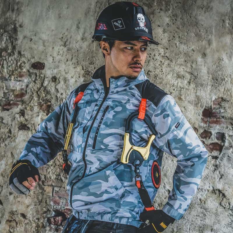 バートル  AC2011 エアークラフト ブルゾン 単品 長袖 アウトドア 男女兼用 バートル 2023春夏新作 ファン付作業服 フルハーネス対応 UVカット 遮熱 EFウェア |  | 02