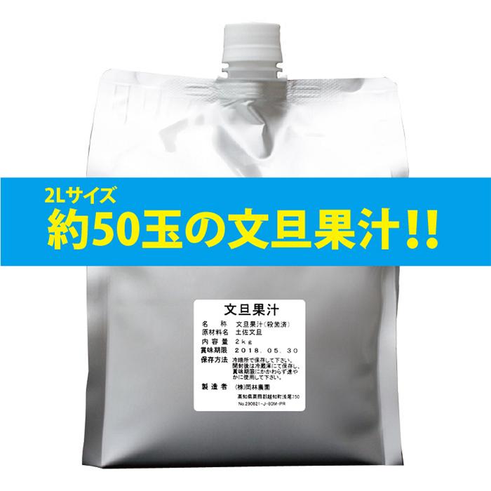 岡林農園 文旦 果汁100% 業務用 1パック 2kg／パック《メーカー直送》【送料無料 北海道沖縄離島除く】（ 無農薬 無添加 ） 高知県 ぶんたん ブンタン｜okigaru-marche｜03