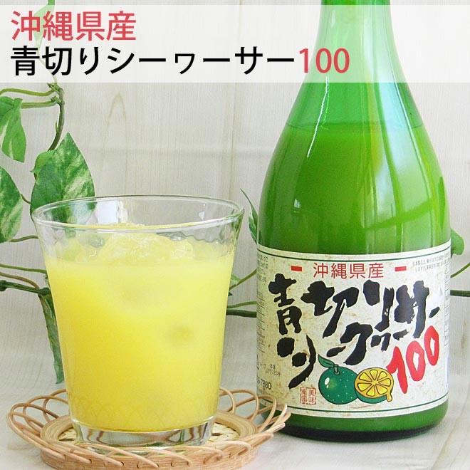 【新品訳あり】 青切りシークヮーサー100 500ml×12本 沖縄産 シークワーサー 原液 果汁 青 【1893116014】(10800円)