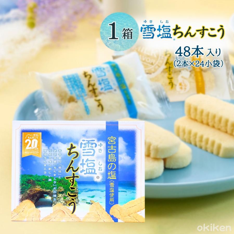 ちんすこう 塩 雪塩ちんすこう 大 48本入り×1箱 塩ちんすこう 雪塩