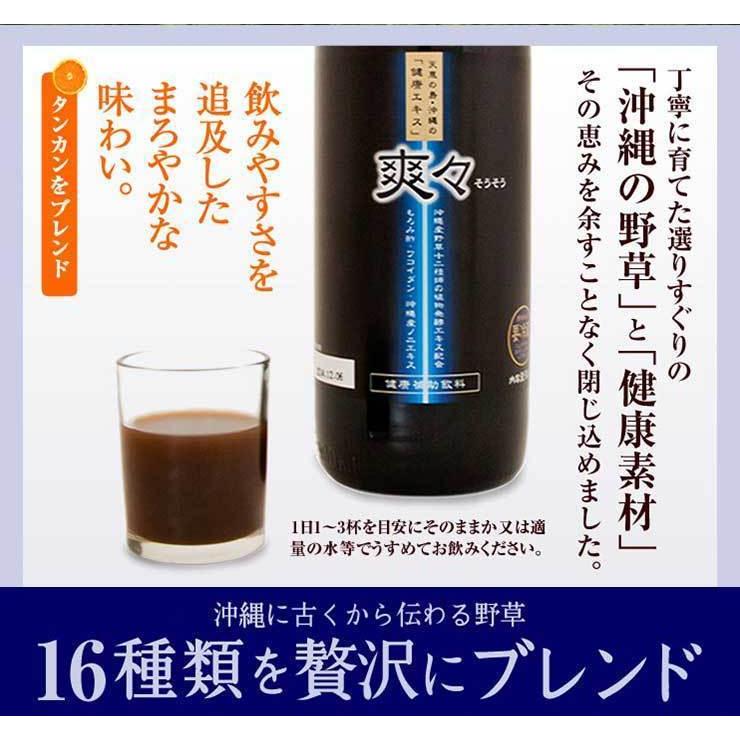 植物発酵エキス 爽々 そうそう 900ml×3本 沖縄 野草 乳酸菌 酵素 食物