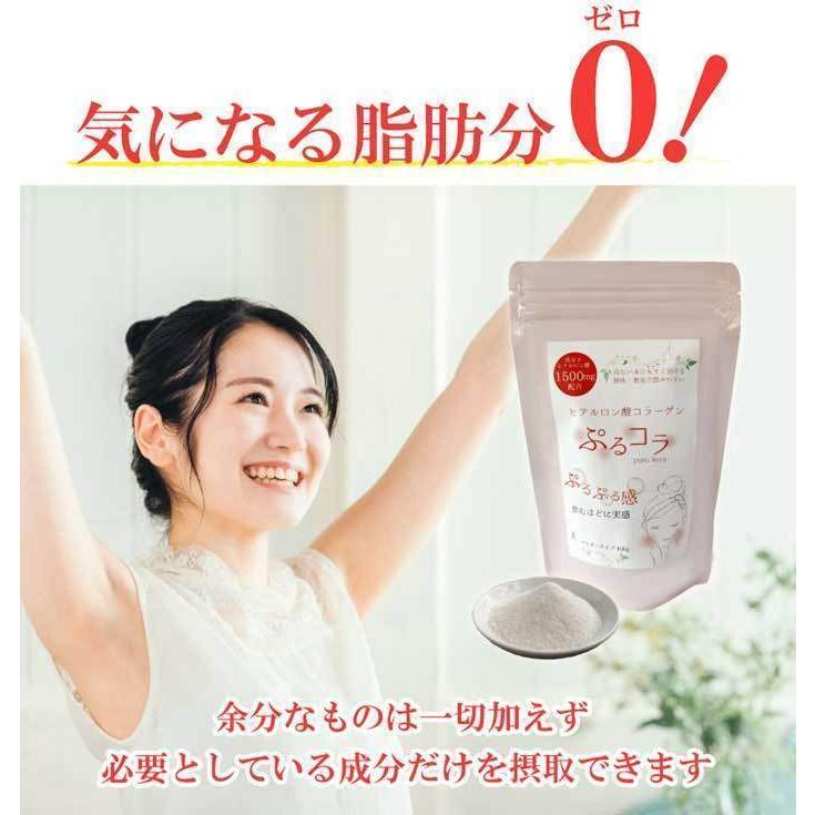 ぷるコラ 100g×10袋 コラーゲン＆低分子ヒアルロン酸 送料無料の画像