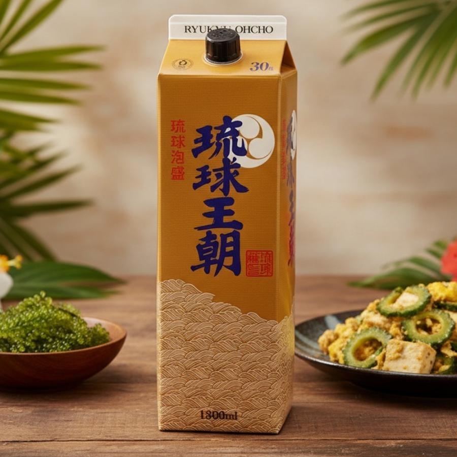 沖縄 泡盛 琉球王朝 30度 紙パック 1800ml 多良川酒造 古酒ブレンド