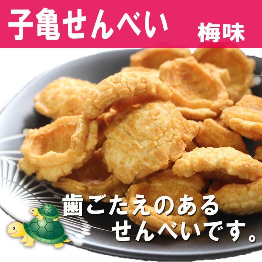 小亀せんべい 梅小亀75g 味亀90g 塩小亀80g 玉木製菓 各2袋 6袋セット｜okinawacompass｜07