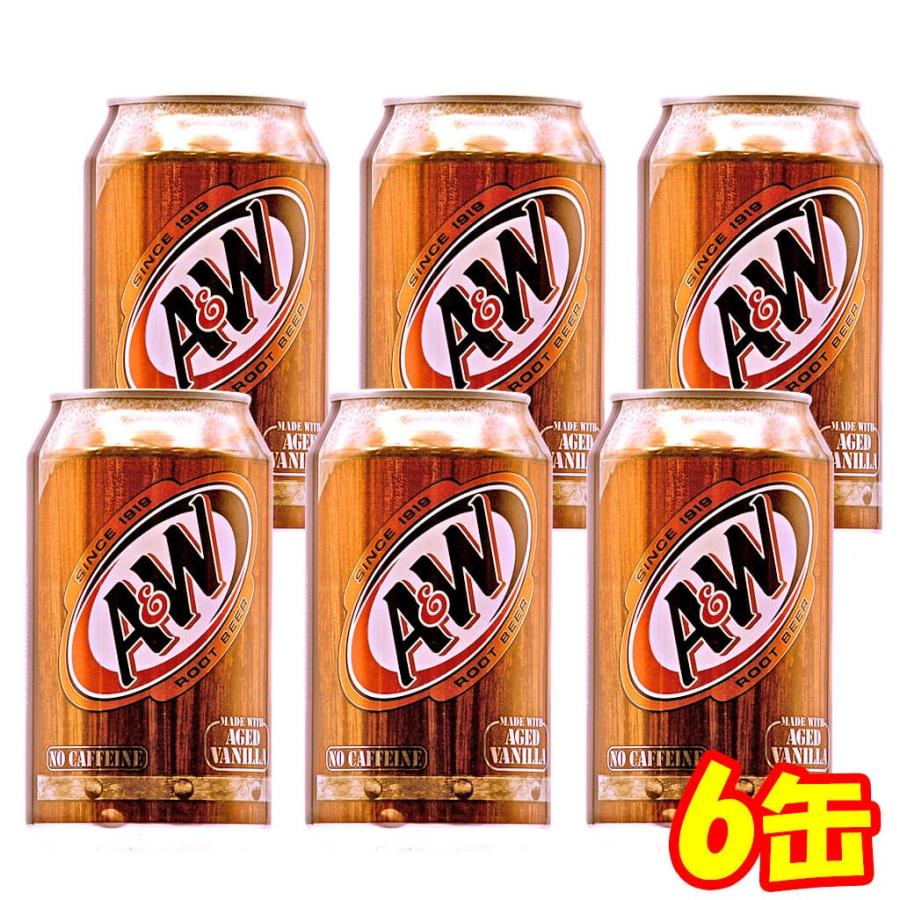 ルートビア エンダーA＆W 6缶セット 炭酸飲料 味 湿布 : Compass