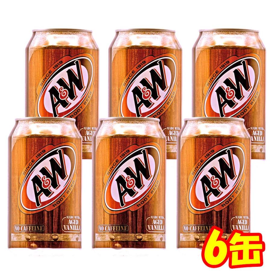 ルートビア エンダーA＆W 6缶セット 炭酸飲料 味 湿布｜okinawacompass｜02